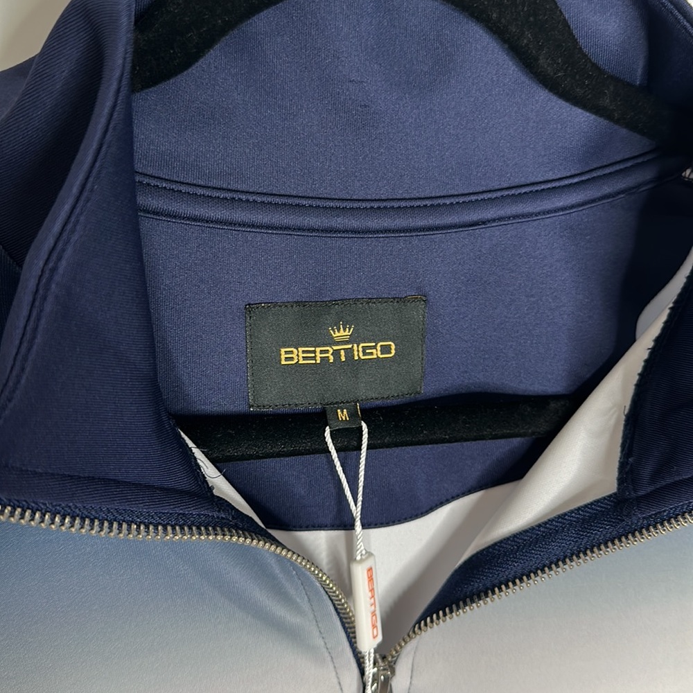 BERTIGO Loghan Mockneck Half-Zip Gradient Jacket NWT Size Medium - Picture 5 of 9